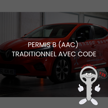 PERMIS B (AAC) MANUEL AVEC CODE